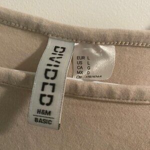 H&M Women's Ribbed Slim Fit Sleeveless Knit Top